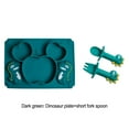 thumbnail image 4 of Thinsony Easy To Clean Baby Silicone Tableware Set For Promoting Healthy Eating Habits Safe And Odorless blackish green 1Set, 4 of 6