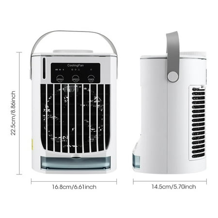 

DabuLiu USB Powered Table Air Cooler Mini Portable Cold Water Conditioner Electric Cooling Mist Fan Air Conditioning for Home Room 500ML