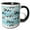 Black/White, variant on 3drose, Sea Otters Riding the Waves, 11oz Two-tone Red Mug