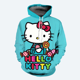 thumbnail image 4 of Sudadera con capucha de Hello Kitty para niña, estilo nuevo, con estampado 3D, para niños, estilo informal, a la moda y novedoso, 4 of 5