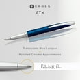 thumbnail image 2 of Cross ATX Translucent Blue Lacquer Rollerball Pen, 2 of 7