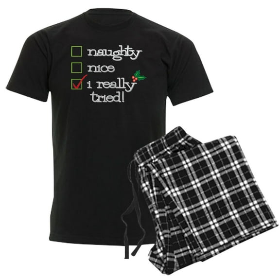 CafePress - S1d Pajamas - Men's Dark Loose Fit Cotton Pajama Set