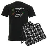 CafePress - S1d Pajamas - Men's Dark Loose Fit Cotton Pajama Set