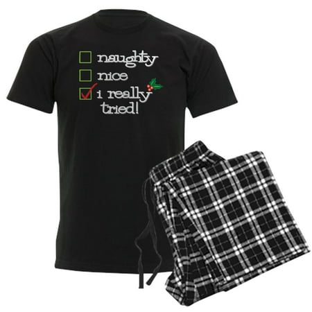 CafePress - S1d Pajamas - Men's Dark Loose Fit Cotton Pajama Set