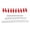 Red, variant on Suodoka Fishing Rod Hook Keepers Fish Lure Bait Holders with 3 Size Elastic Rubber Rings for Outdoor Fishing Black