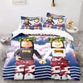 thumbnail image 1 of siniker Bedding Set Kids Quilt Cover 3D Cartoon Playing Bed Cover Set with Pillowcase and Zipper Closure, 1 of 2