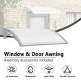 thumbnail image 4 of vidaXL Door Canopy Grey and Transparent Polycarbonate, ABS, Aluminum, 4 of 11