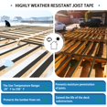 thumbnail image 4 of Cinta adhesiva Heelos Deck, 15 cm x 15 m, impermeable para terraza de madera, 4 of 6
