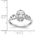 thumbnail image 3 of Primal Gold 10 Karat White Gold White Topaz and Diamond Ring, 3 of 7