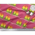 thumbnail image 2 of Soimoi Silk Fabric Branch & Colorful Parrot Bird Print Fabric by The Yard 42 Inch Wide, 2 of 3