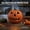 C, variant on Yujia Halloween Orange Hollow Pumpkin Statue, Indoor and Outdoor Decoration for Yard Party Display, 1-Pack, 6.7 inch