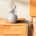 thumbnail image 3 of veasfak Adorable Easter Bunny Figurines Sculpture Ceramic Crafts Miniature Animal Rabbit A 7.3x13cm, 3 of 9