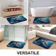 thumbnail image 5 of 1pc Sea Turtle Underwater Absorbent Non-Slip Bathroom Thickened Flannel Rug Decor,Soft,Quick Drying,Suitable For Indoor/outdoor Use,Bathrooms,Bedrooms,Kitchens,Terrace,Laundry Rooms,16"x24", 5 of 9