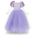 thumbnail image 2 of IBTOM CASTLE Girls Princess Dress Fancy Dress up Halloween Christmas Cosplay Long Maxi Puffy Dresses Carnival Birthday Party Evening Floor Length Prom Ball Gown, 2 of 8