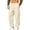 Khaki, variant on Open Bottom Sweatpants Men Big and Tall Elastic Waist Drawstring Pants Pull on Sweat Pant Workout Fall Trouser with Pockets Gray M