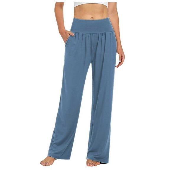 Elevated Women's Casual Pants High Waisted Wide Leg Trousers with Pockets for Comfortable Everyday Wear Elastic High Waisted Straight Leg Pull On Trousers