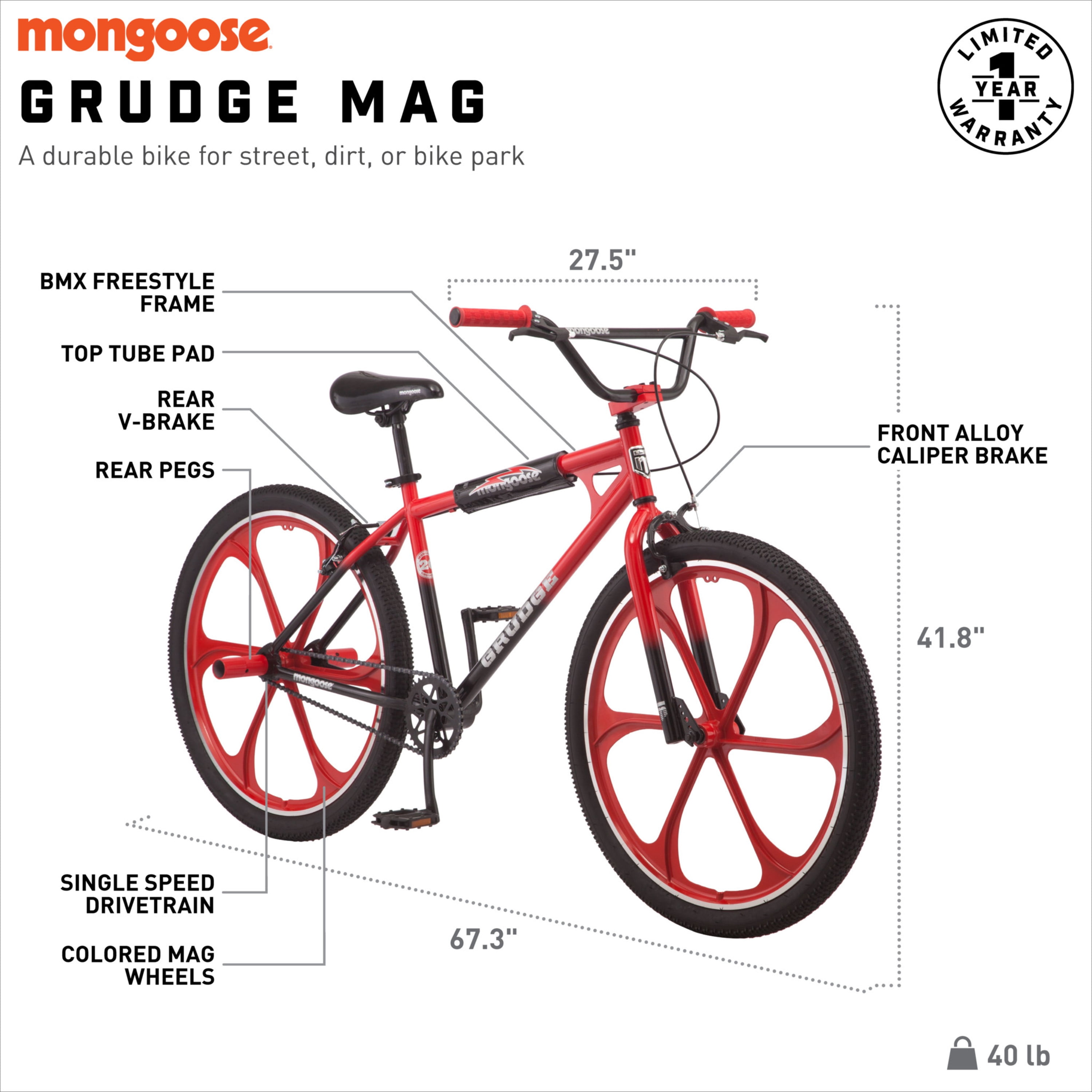 26 mag wheels bmx