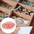 thumbnail image 4 of Matsuzay 200 Uds cuentas espaciadoras sin costuras 4mm bola suelta pequeños accesorios joyería artesanal fabricación para Artesanía bronce rojo3mm, 4 of 6