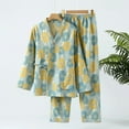 thumbnail image 3 of Womens Tops Weave Pajama Set Women's Japanese Kimono Pajamas Suit Thermal Shirts For Women, 3 of 3