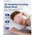 thumbnail image 2 of 3D Cooling Eye Mask for Sleeping - Gel Eye Mask for Puffy Eyes, Migraines & Dark Circles Relief (Pink), 2 of 9