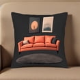 thumbnail image 5 of Set of 2 18x18in Throw Pillow Covers - Modern Geometric Pattern & Solid Color for Couch Bed Car - Stylish Cushion Cases, 5 of 8