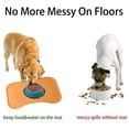 thumbnail image 3 of Alfombrilla de silicona para cuencos de perros y gatos con bordes elevados para una limpieza sin derrames, alfombrilla impermeable amarilla para alimentación de mascotas, 3 of 5