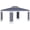 Grey, variant on Outsunny 10' x 13' Outdoor Gazebo, Double Roof Patio Gazebo Canopy, Grey