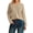 Light Khaki, variant on Arach&Cloz Women's 100% Cotton Collared V Neck Eyelet Knit Spring Cotton Polo Shirts 2026