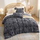 thumbnail image 4 of Juego de edredón Bedsure King Size gris oscuro con diseño boho acolchado, 3 piezas, 4 of 8