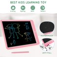 thumbnail image 4 of TEKFUN LCD Writing Tablet Doodle Board, 10inch colorido dibujo tableta bloc de escritura, niñas regalos juguetes para 3 4 5 6 7 años niñas niños (rosa), 4 of 7