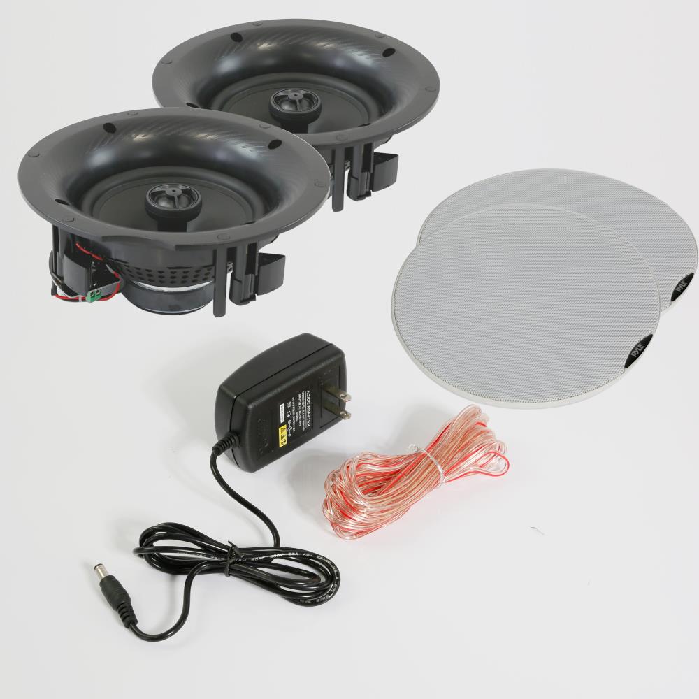 Pyle PDICBT67 - Dual 6.5’’ Bluetooth Ceiling / Wall Speaker Kit, (2) Flush Mount 2-Way Speakers, 300 Watt - image 3 of 6