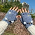 thumbnail image 4 of 2lots Warm Convertible Knitted Gloves Walking Children Gloves Unisex Warm Gloves for Flexibility in Various Setting, 4 of 18