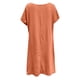 thumbnail image 5 of Vestido largo bohemio con cuello en V, corte en A y volantes en capas para mujer - Vestido de verano con estampado floral y largo hasta los tobillos, 5 of 5
