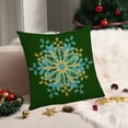 thumbnail image 3 of Wzzjkit Christmas Pillow Covers Decoration, 18x18in Christmas Green Printed Winter Throw Pillows Cushion Case Couch Decor for Christmas Home Outdoor Decorations, Christmas Pillow Cases, 3 of 7