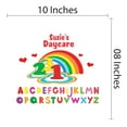 thumbnail image 4 of Personalized Name Day Care Wall Decal Rainbow in Love Learning the ABCs Custom Name Bedroom Wall Decal for boys and girls Rainbow Themed Kids Room Décor - Size: 10 In x 8 In, 4 of 5