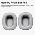 thumbnail image 5 of 1 Par de Almohadillas de Esponja para los Oídos, de Cojín, Almohadillas de Repuesto para Auriculares G5 G50 G35 G3 G5 PLUS, Color Gris, 5 of 5