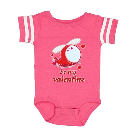 

Inktastic Be My Valentine- helicopter Gift Baby Boy or Baby Girl Bodysuit