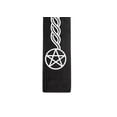 thumbnail image 6 of Wooden Incense Holder for Sticks Pentacle Black Painted Wood 10 inches Long, 6 of 6