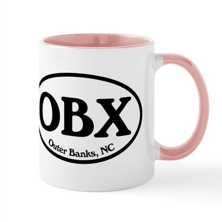 

CafePress - OBX Outer Banks NC Oval Mug - 11 oz Ceramic Mug - Novelty Coffee Tea Cup