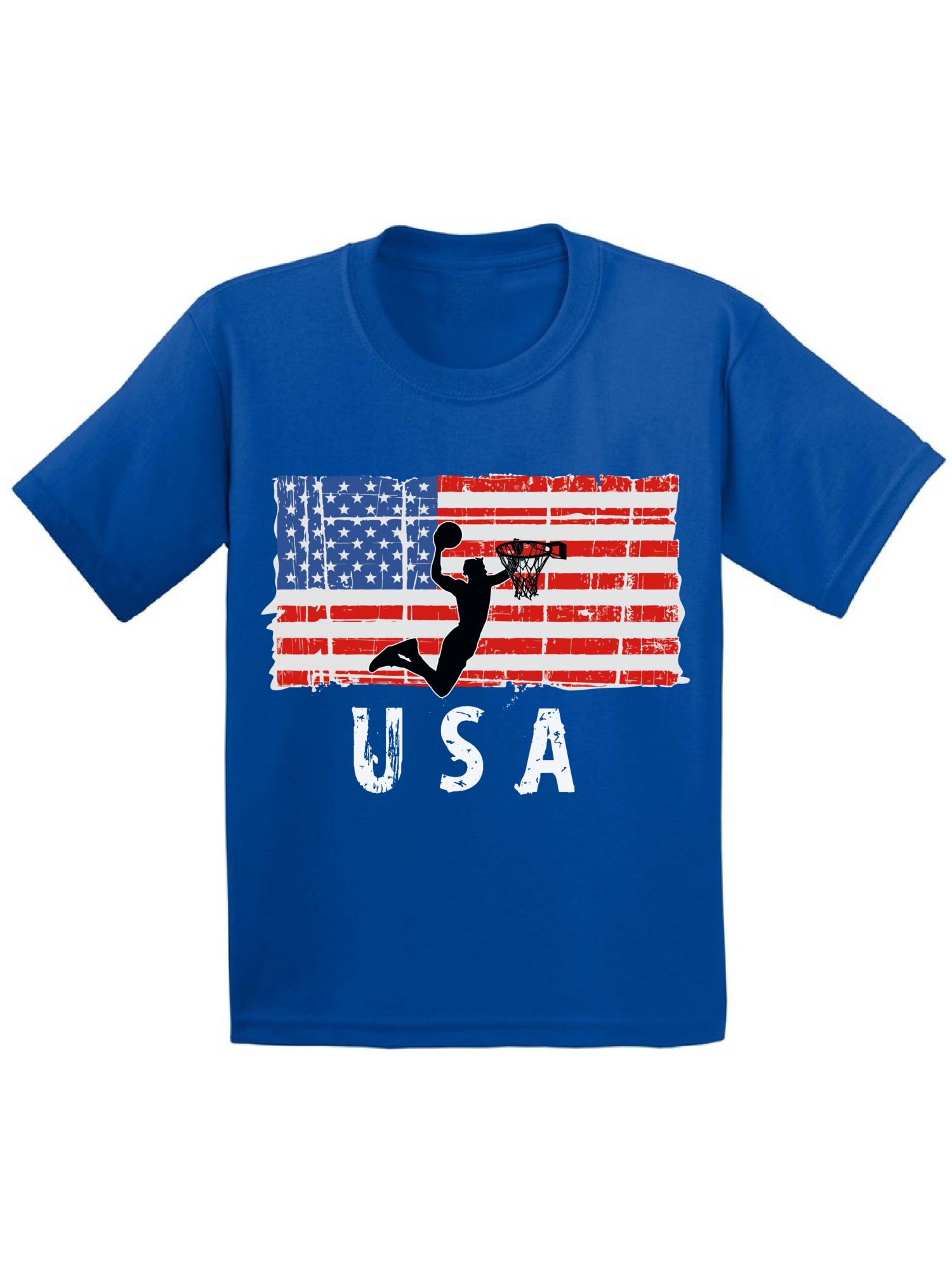 Awkward Styles Basketball USA Youth Shirt USA Pride USA Flag T shirts