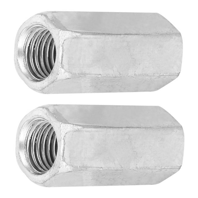 Coupling Hex Nut,, Functional Antirust Galvanized Hex Thread Nut, Reliable Carbon Steel Machinery Industry Industrial Application