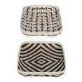 thumbnail image 2 of A and B Home A&B Home Organic Elements Geometric Black and White Wash Trays (Set of 2), 2 of 5
