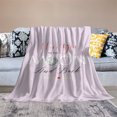 thumbnail image 2 of Love You To The Moon Custom Valentines Day Blanket, 2 of 6