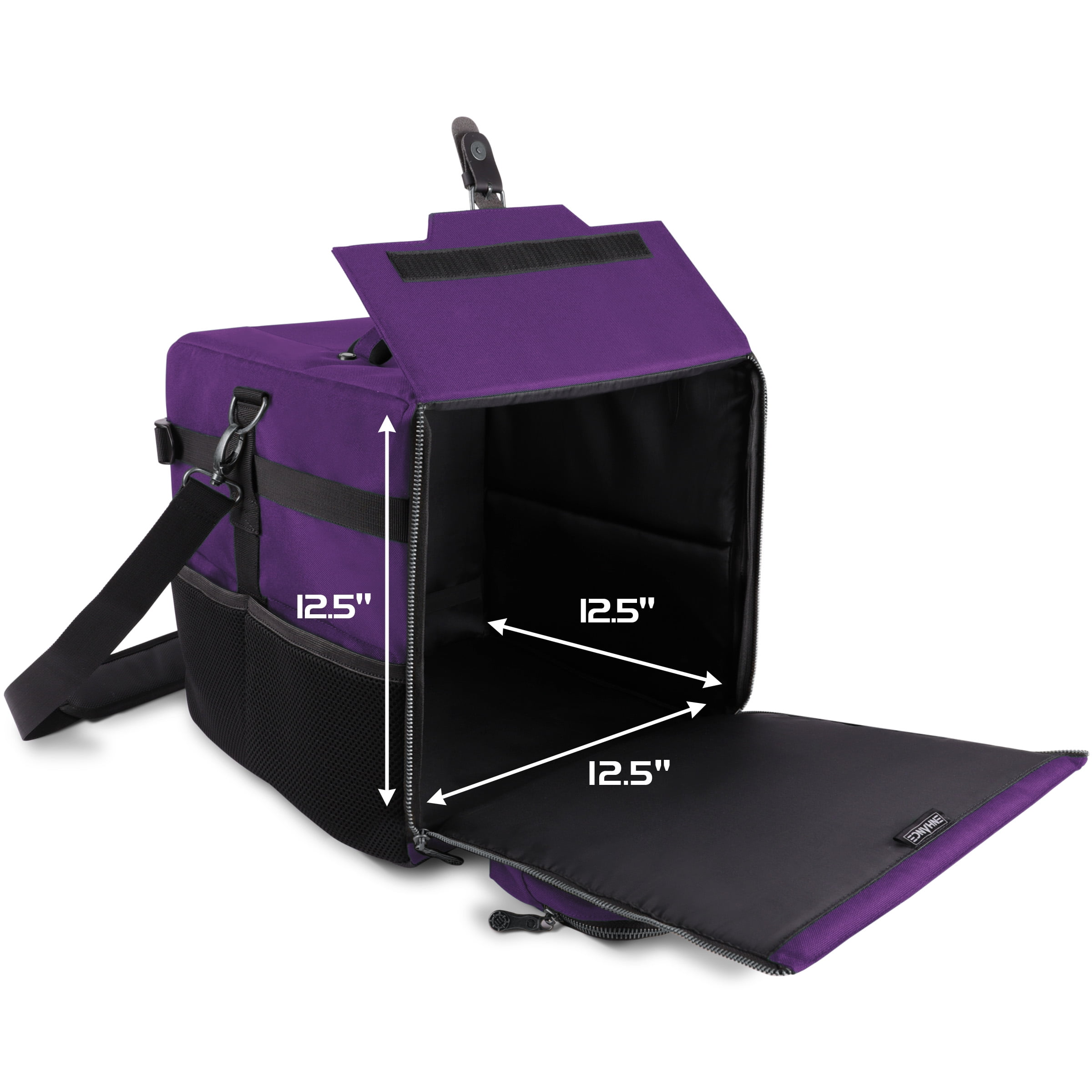 ENHANCE Collector's Edition Board Game Shoulder Bag - Game Storage with Pockets (Dragon Purple)