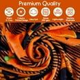 thumbnail image 4 of Halloween Blanket,Burnt Orange Buffalo Plaid Halloween Pumpkin Face Blanket, for Women,Halloween Flannel Fleece Throw Blanket for Home Living Room Bed Chair Decor 60"x50", 4 of 6