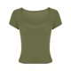 thumbnail image 1 of Fiudx Ofertas Flash Artículos En Oferta Top de Manga Corta Informal con Cuello Redondo Liso para Mujer a La Moda, 1 of 4