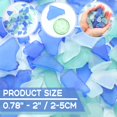 thumbnail image 3 of Relleno para jarrones Jetec Sea Glass Pieces, 710 g, azul, blanco y verde, 3 of 6