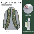 thumbnail image 5 of Hand-Drawn Dinosaur and Sky Pattern Backpack – Watercolor Dino and Planet Print Schoolbag with Roaring Forest Scene, 5 of 6
