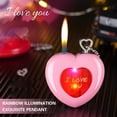thumbnail image 5 of Rewenti Windproof Refillable Love Inflatable Lighter Keychain Pink Butane Open Flame Lighters for Key Chain Pendant Kitchen Candles, 5 of 5