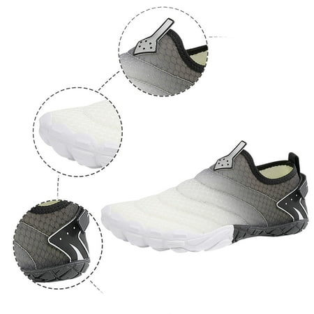 

XDDST Large Size Casual Shoes for Women Flat Couples Wading Outdoor Beach Shoes River Shoes Men s and Women s Non Slip Breathable Swimming Shoes White